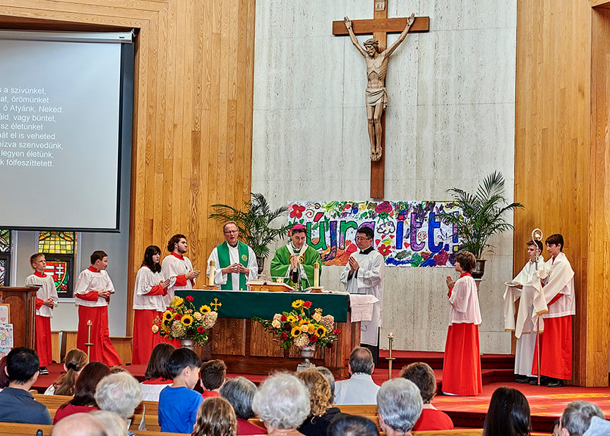 Archbishop Leo Celebrating Mass