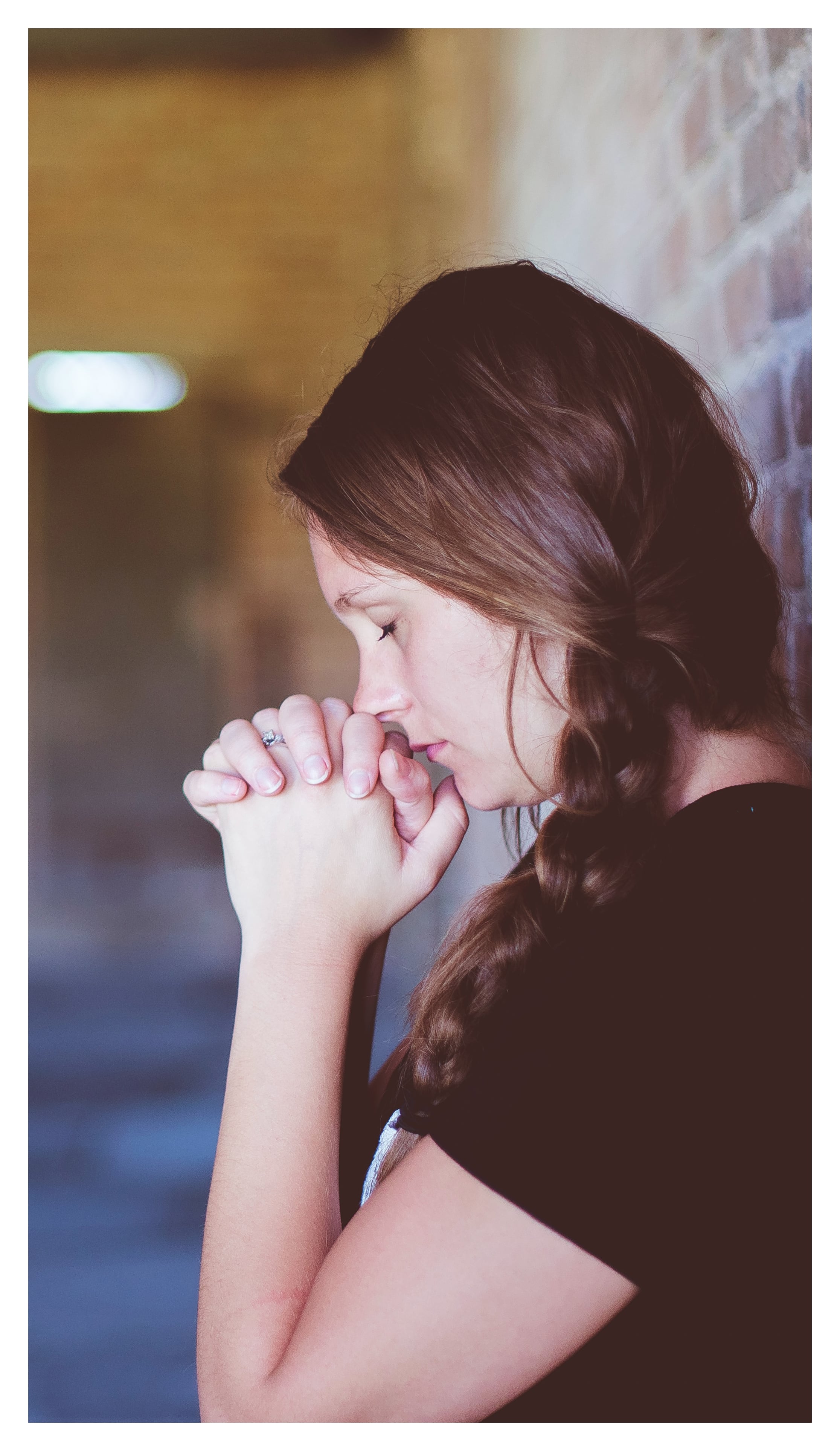 Female praying Female praying