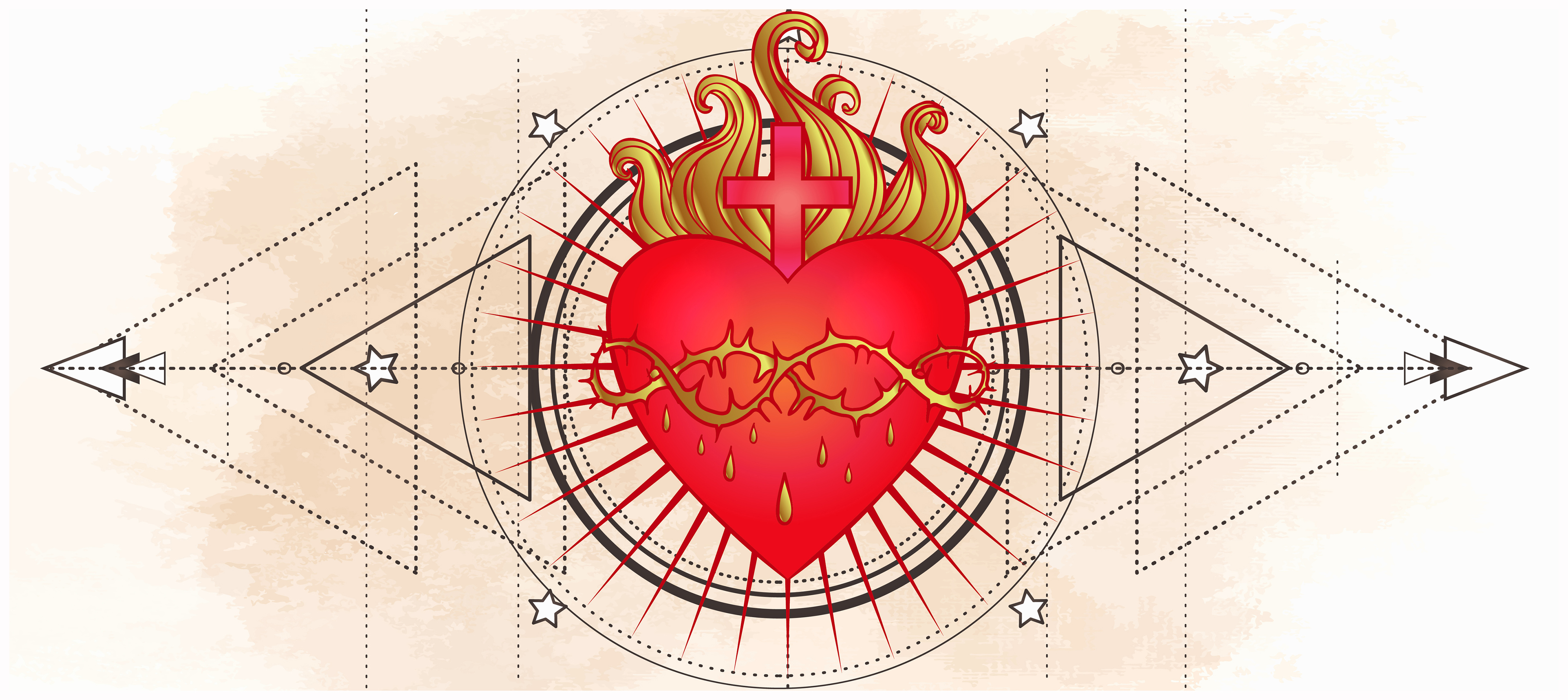 Sacred Heart Illustrated Sacred Heart Illustrated