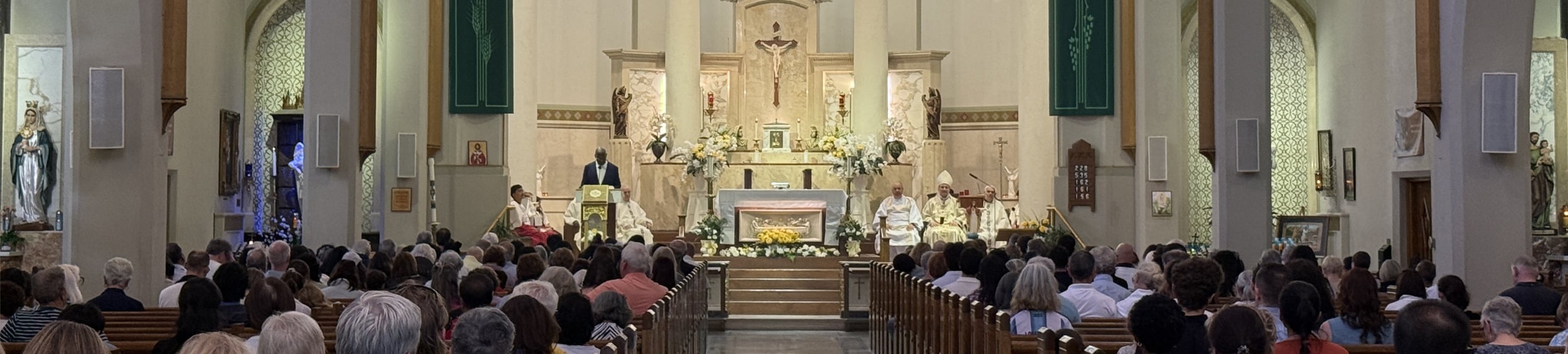 Cardinal Leo Visits Blessed Sacrament Parish for Corpus Christi and Centennial Celebration