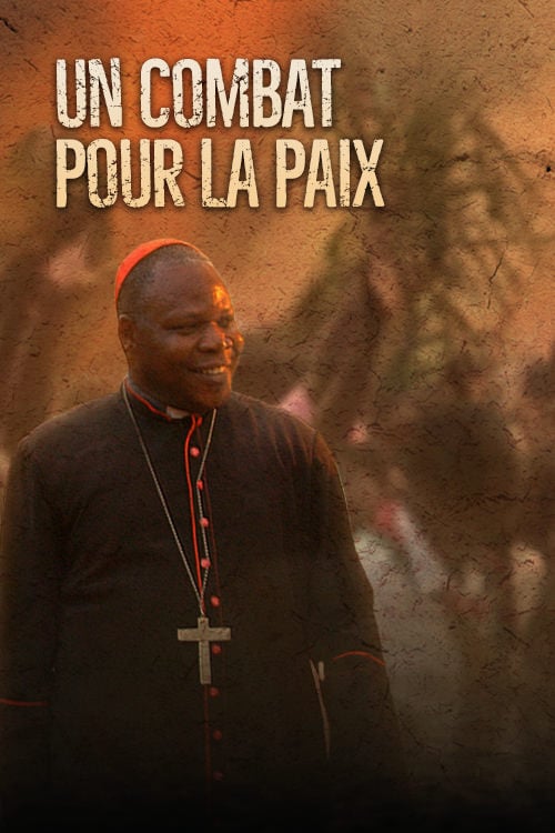 African cardinal walking through the village